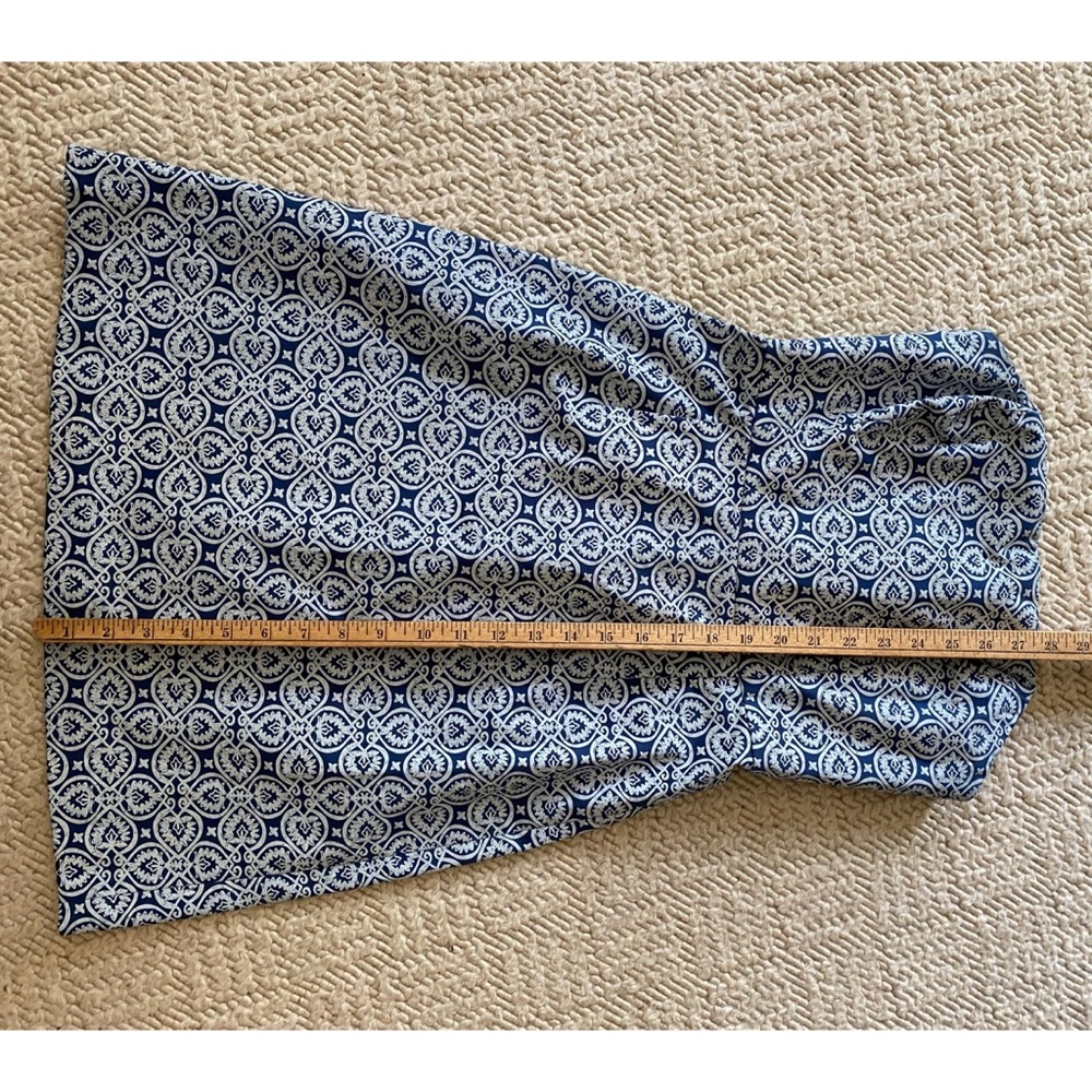 Vineyard Vines Tile Indigo Strapless Dress - 0 - Picture 8 of 9